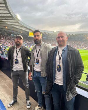Paul Craig Instagram - Wee night at the football for the @leatherdpodcast boys #letsgoscotland #nightoff