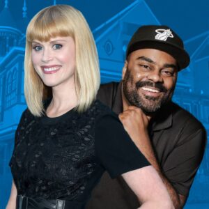 Paul F. Tompkins Instagram - Joan and Doug invite Burnt and his girlfriend Gabby (Janet Varney) to their primary in-house Sizzler, where they are given first class service from lead waiter Jamie (Shaun Diston).