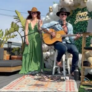Paul Greene Instagram - Such a memorable afternoon @kate.austin.alchemist went out of her way to make my day so unique & special. Old friends and new showed up and we sang together surprise and savored the sun with a spicy margarita or 2 , taco truck 🛻 tomatillo sauce and a gram ready cheese  plate. Plus some deep stories and living acknowledgments
