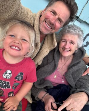 Paul Greene Instagram - Mom is in town visiting. It is such a treat and joy for Mom to be here… Austin is in rapture with Grandma. She’s gonna probably read 300 books before she leaves.  This is the way it’s supposed to be,  three generations in one house.  #grandma