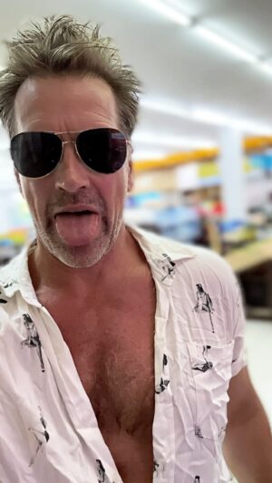 Paul Greene Instagram - Feeling “rinsed” after serious kite surfing lessons… got up and let the wind take me. I  had a blast. #bali #kitesurfing  oh and we missed our flights home because we had our computers on pacific time. iPad now at airport working magic tricks