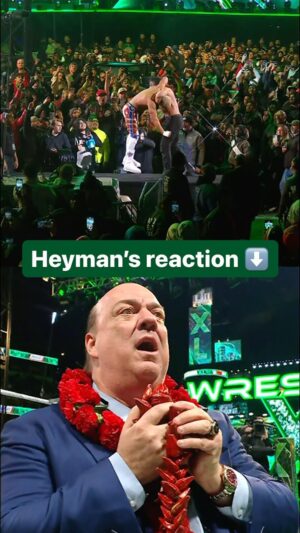 Paul Heyman Instagram - @paulheyman was going through it during the main event of #WrestleMania XL Sunday 😂