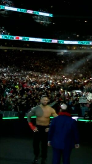 Paul Heyman Instagram - Unseen at #WrestleMania XL: The Tribal Chief @romanreigns shares a moment of respect, admiration and acknowledgement with his Wiseman @paulheyman.