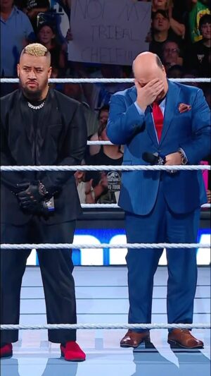 Paul Heyman Instagram - @paulheyman has announced @solosikoa will sit at the HEAD OF THE TABLE until @romanreigns returns and the WWE Universe is NOT happy. 👀😤 #SmackDown