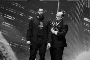 Paul Heyman Instagram - Ladies and Gentlemen, today is a picture-perfect day to ACKNOWLEDGE YOUR TRIBAL CHIEF!

As @WWE tries to grasp the enormity of the events that transpired at the #WrestleMania Kickoff Event in Las @Vegas, I remind you that yet another chapter shall unfold tomorrow, LIVE on @foxtv as #Smackdown will feature not only your humble #Wiseman and the reigning defending Undisputed #WWE Universal Heavyweight Champion @RomanReigns but also The #PeoplesChamp @TheRock! 

While @AmericanNightmareCody and @WWERollins face an uncertain future, condemned to live life after #WM40 in the Ocean of Obscurity, it is quite apparent the #Bloodline’s rule on the Island of Relevancy has never been more powerful!  The @DeltaCenter in #SaltLakeCity will be the setting, and The People’s Slap was only the beginning of what’s to come next. 

And that’s not a prediction. 

That’s a spoiler!
•
•
•
Exclusive photos by @endvrs and @jd3studios for #HeymanHustle