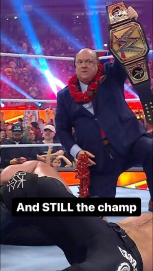 Paul Heyman Instagram - There are many who witnessed the overwhelming burden of being the greatest champion of all time being acknowledged (all puns intended) by YOUR Tribal Chief @RomanReigns last night. We have no denial to offer. The responsibilities; the obligations; the need (let alone the ambitious desire) to constantly LEVEL UP; and the accountability, not only to his own legacy but to his family’s dynasty and to the history of @WWE itself; this legendary, historic title reign is taken seriously by the Head of the Table. This is why Randy Orton did not dethrone Roman Reigns. This is why AJ Styles did not dethrone Roman Reigns. This is why LA Knight did not dethrone Roman Reigns. This is why none of these amazing, top-of-the-top athletes / performers could not stop a title reign headed towards a tenure that has lasted a simply-impossible 1,400 days / 4 years. And yet, with Roman Reigns, all things are possible, for the sheer magnitude of this once-ever #GOAT’s greatness has yet to be revealed!