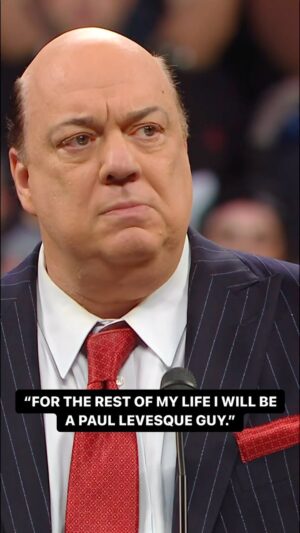 Paul Heyman Instagram - @paulheyman gives @tripleh a shout-out during his #WWEHOF speech.