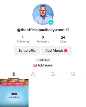 Paul Hollywood Instagram - I’ve decided to try out TikTok, I’ll put a few posts up and check out the baking on there too.
Please be careful to follow this page and the name is” theofficialpaulhollywood “ I do not have any other pages on Tik Toc