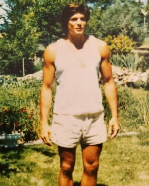 Paul Johansson Instagram - In my Mid 20's - parents back yard in Kelowna British Columbia