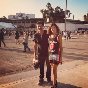 Paul Johansson Instagram - My sister @fran.will and I at #nofilter #rollingstones concert at the Rose Bowl! 👅