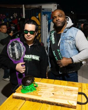 Paul Lloyd Jr. Instagram - @arcademania23 at @voodoobreweryvegas was super fun and the food by @brewhouseonmain rocked! #foodie #artsDistrict #voodoo #brewery #proWrestling #arcadeMania #retro #karny #games