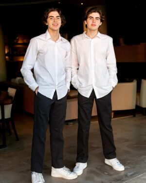 Paul Nassif Instagram - Happy 17th Birthday to my twins, Christian & Collin!  I can’t believe it’s only one more year till you officially become adults. I couldn’t be prouder of the students, athletes and big brothers to Paulina that you’ve become. You boys are my world and I love you as much as humanly possible. @christian.nassif @collinnass1f