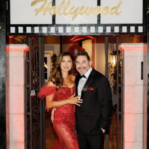 Paul Nassif Instagram - Happy Birthday again to my incredible wife, @brittanypattakos, and thank you to everyone who made her night so special! We love you all! 💜

Big thank you to @Oneiradesigns, who helped bring Hollywood to OC! 👏