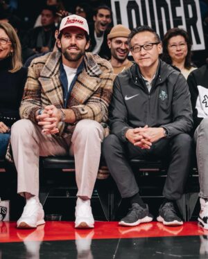 Paul Rabil Instagram - spent the evening on hardwood with our lead investor and my lovely mother. thank you to the @brooklynnets for welcoming us — congrats on the w