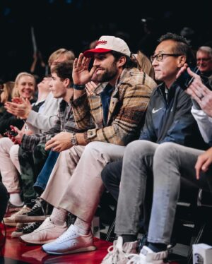Paul Rabil Instagram - spent the evening on hardwood with our lead investor and my lovely mother. thank you to the @brooklynnets for welcoming us — congrats on the w