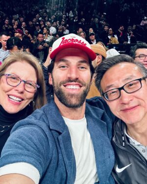 Paul Rabil Instagram - spent the evening on hardwood with our lead investor and my lovely mother. thank you to the @brooklynnets for welcoming us — congrats on the w