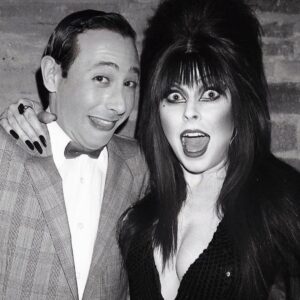 Paul Reubens Instagram - Pee-wee goth? Nah... Goth adjacent? YEAH!! 🖤🦇 Happy #WorldGothDay!! @therealelvira