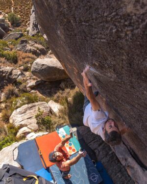 Paul Robinson Instagram - Right before we had to leave, I managed to send the elusive roadside scary test piece, “Get Railed” V14/8B . The experience on this thing will definitely be one I won’t forget anytime soon! I always wanted to climb this thing but always was just too scared to commit to the fear factors. Thanks for the support from @ethan_pringle @lizzy.ellison and @westmountainmedia on this thing! No way I could have done it without you guys! #bouldering photo: @westmountainmedia