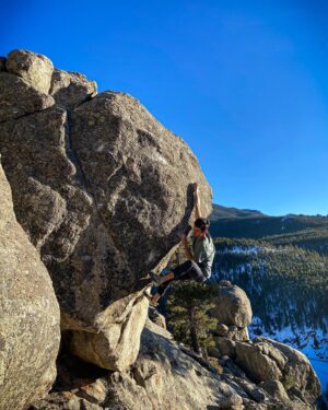 Paul Robinson Instagram - Pac Man, V13. Such a sick one. Psyched to do this one yesterday with the setting sun. It’s so rad to have some 5 ⭐️ climbing only 15 mins from my house! Photo: @fernandojimenez_ #bouldering