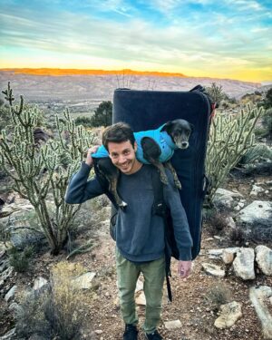 Paul Robinson Instagram - 6 days in the desert 🌵 with moch dog… despite some pretty major setbacks, we prevailed!