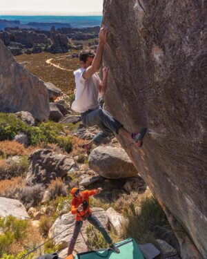 Paul Robinson Instagram - South Africa 🇿🇦 part III is live on my YouTube channel! Climbing “Get Railed,” V14 was such a milestone for me. I am so psyched to share it with you all. Link in bio #bouldering photo: @westmountainmedia
