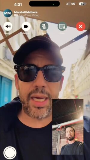Paul Rosenberg Instagram - There’s magic in the air… @eminem @davidblaine