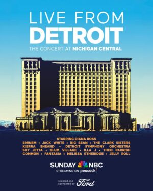 Paul Rosenberg Instagram - In case you didn’t catch the livestream or just want to relive the moments, LIVE FROM DETROIT - The Concert at Michigan Central Station will air on @nbc nationwide this Sunday 6/9 @ 7PM EST.  This program, like the building that serves as its centerpiece, is a love letter to the city of Detroit that we are sharing with the entire nation. Once a dilapidated and embarrassing symbol of everything that could and did go wrong, this glorious old renovated train station serves as a symbol for hope, renewal and proof that NOTHING STOPS DETROIT.  The dream came true.  Dream on…