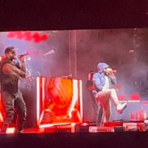 Paul Rosenberg Instagram - Tonight’s FINAL LAP TOUR @pineknobmusic was quite a thing!  @50cent with @eminem alongside @tonyyayo & @unclemurda … ❤️DETROIT‼️