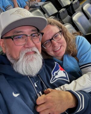 Paul Sun-Hyung Lee Instagram - Find someone to love who loves you back, grab hold and never let go. First @bluejays game with @eastyorkmum this season. Cheering for a win from our boys tonight! #tothecore #letsgobluejays⚾️ #mlb #baseballislife #datenight