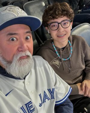 Paul Sun-Hyung Lee Instagram - My boy @mileslee_34 hates having his pictures taken and begrudgingly humours his old man from time to time. We came to watch @yuseik18 strike out @shoheiohtani and beat the Dodgers - a series of photos. We also came to eat and buy Jays gear. Let’s go @bluejays #tothecore #mlb