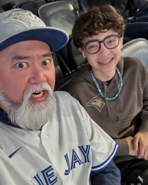 Paul Sun-Hyung Lee Instagram - My boy @mileslee_34 hates having his pictures taken and begrudgingly humours his old man from time to time. We came to watch @yuseik18 strike out @shoheiohtani and beat the Dodgers - a series of photos. We also came to eat and buy Jays gear. Let’s go @bluejays #tothecore #mlb