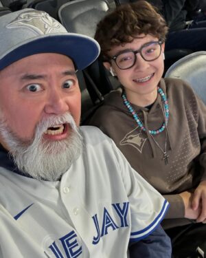Paul Sun-Hyung Lee Instagram - My boy @mileslee_34 hates having his pictures taken and begrudgingly humours his old man from time to time. We came to watch @yuseik18 strike out @shoheiohtani and beat the Dodgers - a series of photos. We also came to eat and buy Jays gear. Let’s go @bluejays #tothecore #mlb