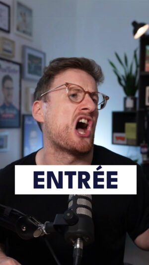 Paul Taylor Instagram - "Entrée" doesn't mean what you think it does!
