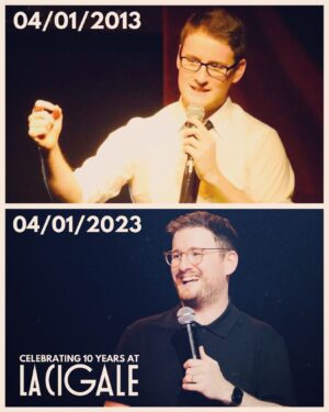 Paul Taylor Instagram - Spot the difference! A few things have changed since I first stepped on stage in Paris on January 4, 2013. To celebrate this 10-year milestone, I’m doing a special one-off show at La Cigale on January 4, 2023. It’ll be the official premiere of my 3rd show “Bisoubye x” plus there’ll be a bunch of surprises. See you there! 🇬🇧🇫🇷🍻 https://paultaylorcomedy.com/tickets