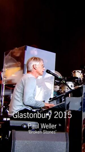 Paul Weller Instagram - Paul's Pyramid performance of 'Broken Stones' in the glorious @glastofest sunshine in 2015.

#Glastonbury #Glastonbury2015