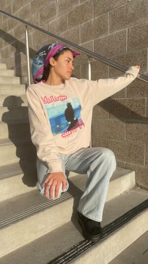 Paulina Singer Instagram - ✨New merch✨ link in bio 
so u can wear the future on your back 
Also available in black 

#consciousclothing #anxietyrelief #uplifting