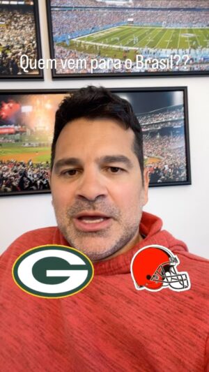 Paulo Antunes Instagram - Browns ou Packers? Vamos ter que esperar mais um pouco! #nfl #nflbrasil #nflnaespn