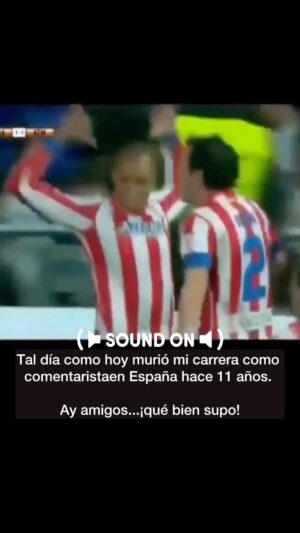 Paulo Futre Instagram - El eterno golazo del gran @miranda023 que me dejó sin trabajo os desea un feliz viernes ❤️🤍❤️ Dedícale este momento histórico de la televisión a un amigo en los comentarios 😉

 #AupaAtleti #AtleticoDeMadrid #HistoriaDelFutbol #MomentosIconicos