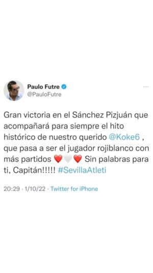 Paulo Futre Instagram - #AupaAtleti #AtleticoDeMadrid #SevillaFC #SevillaAtleti #LaLiga #Koke