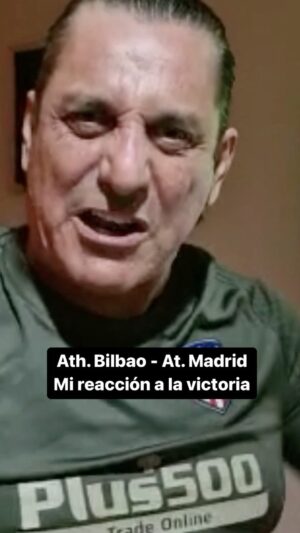 Paulo Futre Instagram - ¿Qué os pareció el partido? 🙌 Aquí tenéis mi reacción a la victoria en directo. Enorme @reinildoo17official 🔝¡Vaaaaaaamoossss! #AthleticAtletico #AupaAtleti #LaLiga #AtleticoDeMadrid