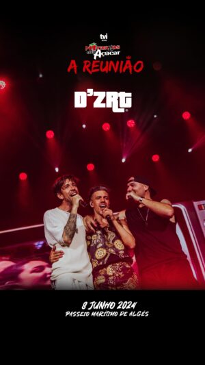 Paulo Vintém Instagram - Convocámos uma reunião com
D’ZRT🔥JUST GIRLS🔥4TASTE, juntámos o FF e mais alguns amigos… e de 11 passámos a mais de 40.000! 
A encore tour foi incrível e esta Reunião Morangos ficou para a história! Fomos as Primeiras bandas portuguesas a encher o recinto de um dos maiores palcos de Portugal! 
Vocês reuniram a turma toda e não faltaram à festa! Obrigado mais uma vez por cantarem do início ao fim e nos fazerem voar e sonhar cada vez mais alto 🔥🔥

Obrigado tribo, obrigado turma 🍓
19 Julho voltamos ao norte para mais um concerto 🔥🔥🤘

🎥 @larjstudio