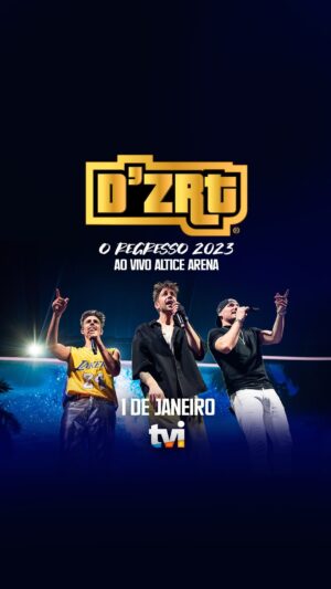 Paulo Vintém Instagram - O Grande Regresso dos D’ZRT na sua TVI!! 🤩 Dia 1 de Janeiro vai poder ver o concerto mais incrível e que vai reavivar memórias incríveis! 

@dzrt.oficial 

#temostudoaver