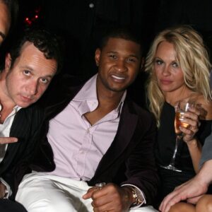 Pauly Shore Instagram - Here in #LasVegas. It’s #SuperBowl weekend. Excited. Was digging through my archives and look what I found. Flashback with @pamelaanderson and @usher. Kill it this Sunday, buddy! Your old friend Pauly. 

@taolasvegas @jasonstrauss @noahtepperberg @nfl @chiefs @49ers #nfl #usher