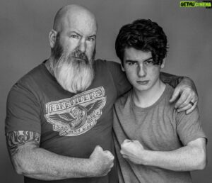 Paxton Booth Instagram - Happy Father’s Day to the best dad out there💕 He’s not as scary as the beard makes him look🧸