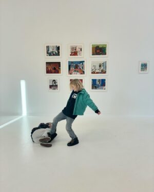 Pedro Elias Instagram - Voorlaatste dag Eline Rausenberger @gallerysofievandevelde