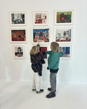 Pedro Elias Instagram - Voorlaatste dag Eline Rausenberger @gallerysofievandevelde