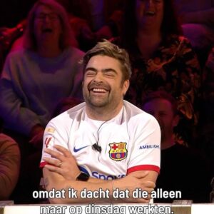 Pedro Elias Instagram - Jury worden bij De Slimste Mens is ook een goed back-up plan 🤪 #dsmtw vanavond in de app van GoPlay en op Play4.