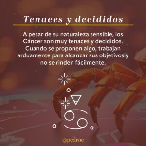 Pedro Engel Instagram - ¿Te sientes representad@? ¿Son así l@s cáncer que conoces? ♋️ Aquí les dejo 5 características clásicas de mis amigos cangrejitos.