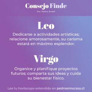 Pedro Engel Instagram - Buenas noches gente querida 💜 Aquí les dejo mi consejo para el finde 💫