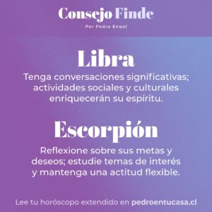 Pedro Engel Instagram - Buenas noches gente querida 💜 Aquí les dejo mi consejo para el finde 💫